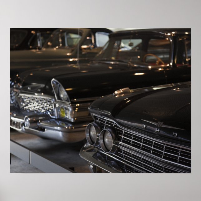 Latvia, Riga, Riga Motor Museum, cars of the Poster (Framsidan)
