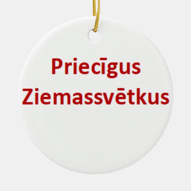latvian priecigus ziemassvetkus Ornament (Framsidan)