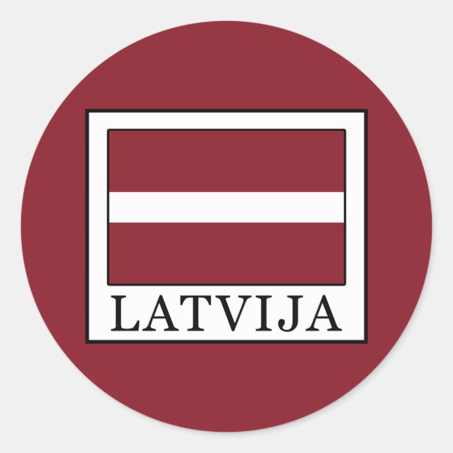 Latvija Runt Klistermärke (Framsida)