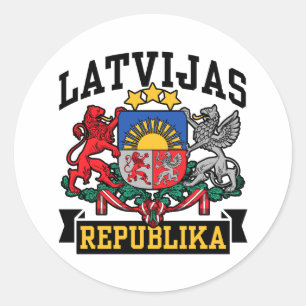 Latvijas Republika Runt Klistermärke