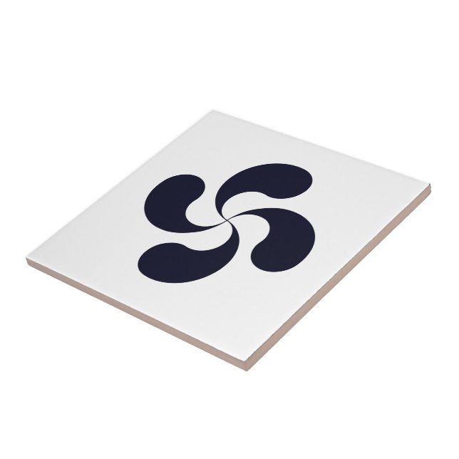 Lauburu-symbol Kakelplatta (Sidan)