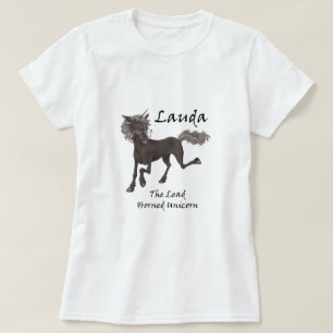 Lauda the lead-Horned Unicorn Tee-Shirt Tee