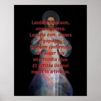 Laudáte Dominum Print (stor) Poster