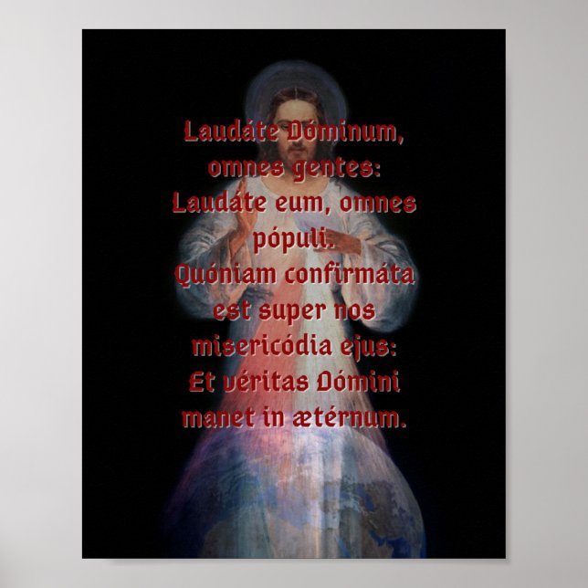 Laudáte Dominum Skriv ut medium Poster (Framsidan)