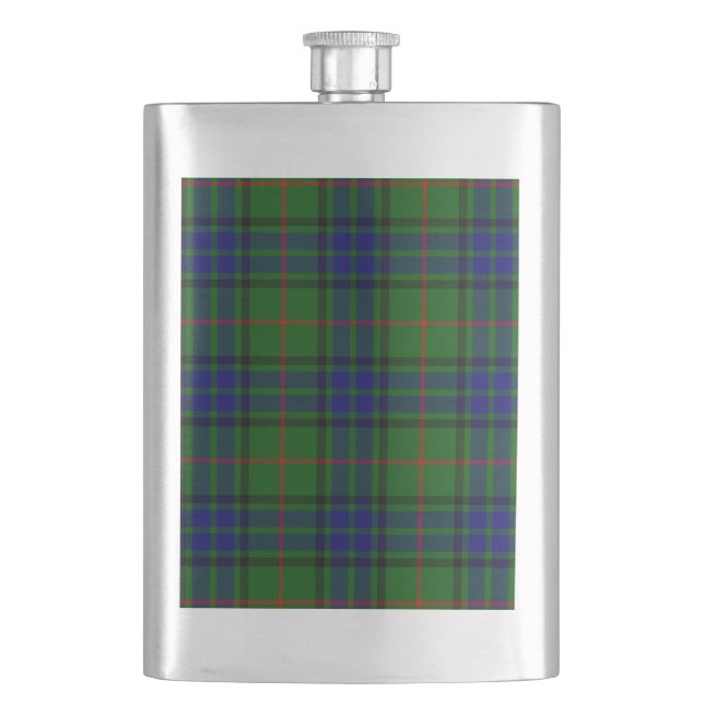 Lauder tartan Blue grönt plaid Fickplunta (Framsidan)