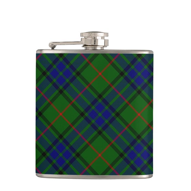 Lauder tartan Blue grönt plaid Fickplunta (Framsidan)