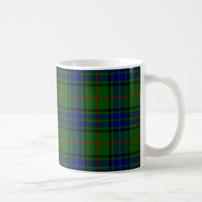 Lauder tartan Blue grönt plaid Kaffemugg (Höger)