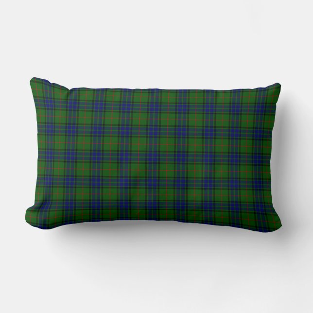 Lauder tartan Blue grönt plaid Lumbarkudde (Framsida)