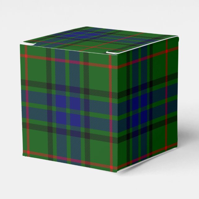 Lauder tartan Blue grönt plaid Presentaskar (Framsidan Sidan)
