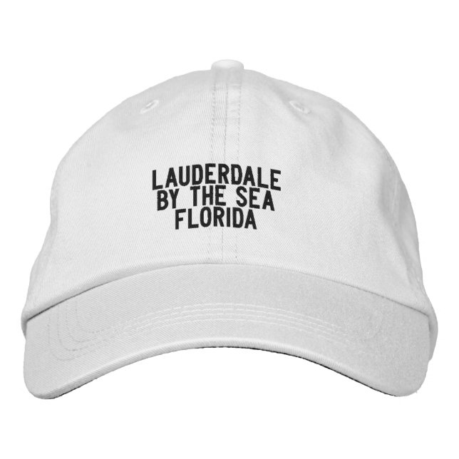 Lauderdale by Sea Florida Hat Broderad Keps (Framsida)