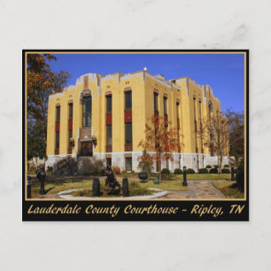 Lauderdale County Domstol - Ripley, TN Vykort