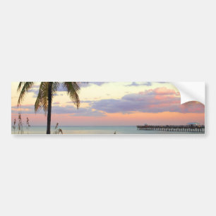 Lauderdale-vid--Hav Florida solnedgång Bildekal
