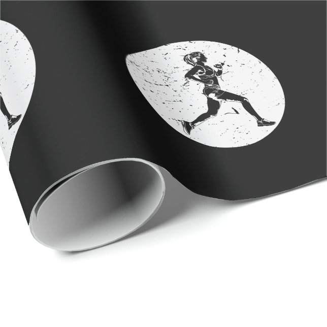 Läuferin trainiert für die nächste Langstrecke Presentpapper (Rullad Hörn)