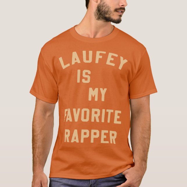 Laufey är min favoritrapper skjorta Favoritrapper T Shirt (Framsida)