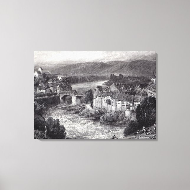 Lauffenberg, graverat av E.P. Brandard Canvastryck (Framsida)