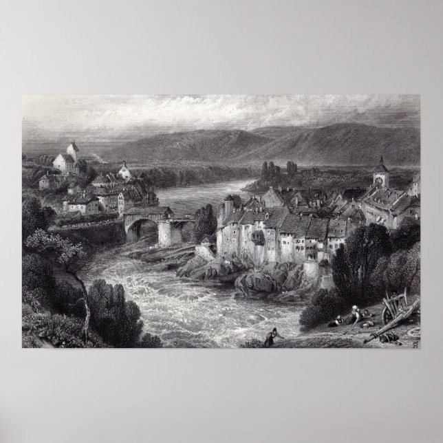 Lauffenberg, graverat av E.P. Brandard Poster (Framsidan)