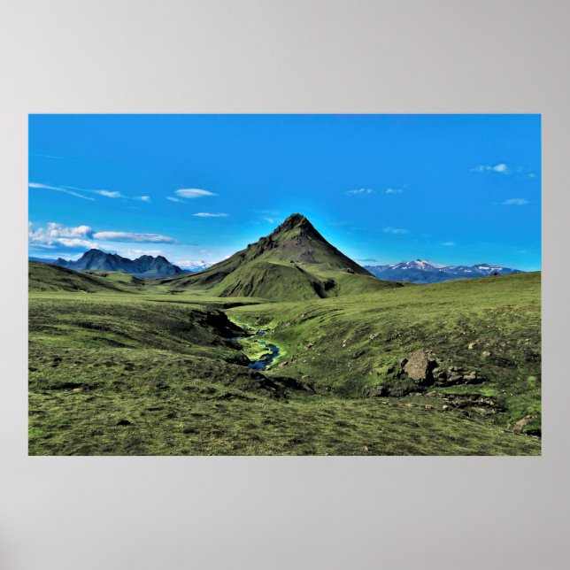 Laugavegur liggande poster (Framsidan)