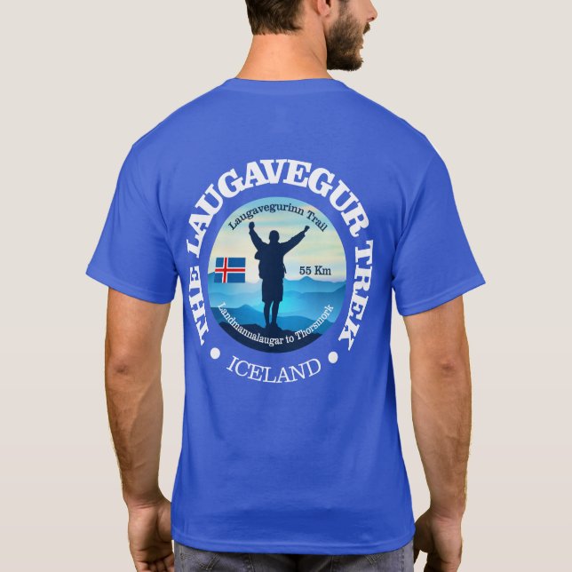 Laugavegur Trek (vandring) T Shirt (Baksida)