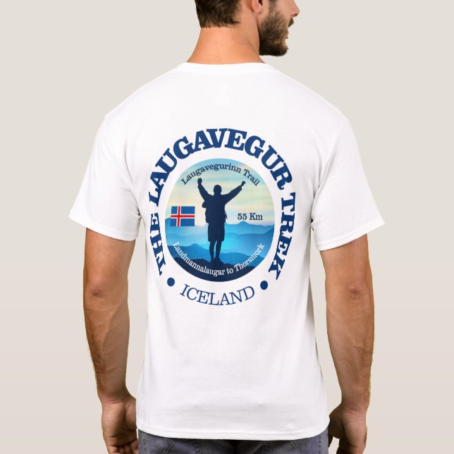 Laugavegur Trek (vandring) T Shirt (Baksida)