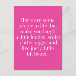 Laugh A Little Louder Quote Vykort