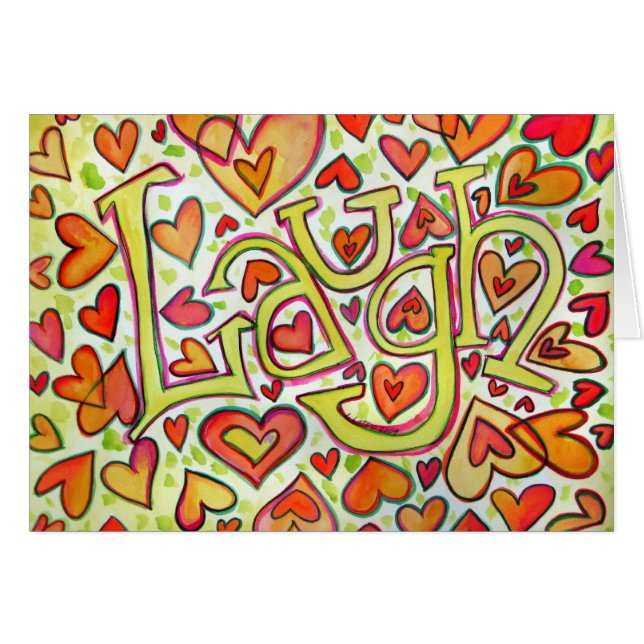 Laugh Card Hälsningskort (Framsidan Horizontal)