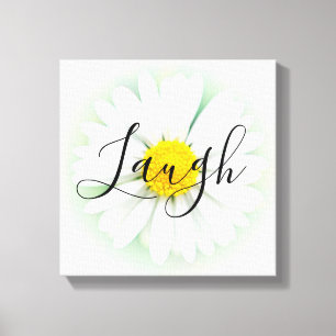 Laugh Daisy Canvastryck