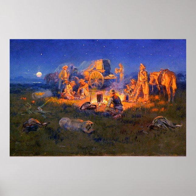 Laugh Dödas Lonsome Cowboys C M Russell 1925 Poster (Framsidan)