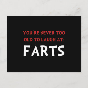 Laugh Farts Vykort