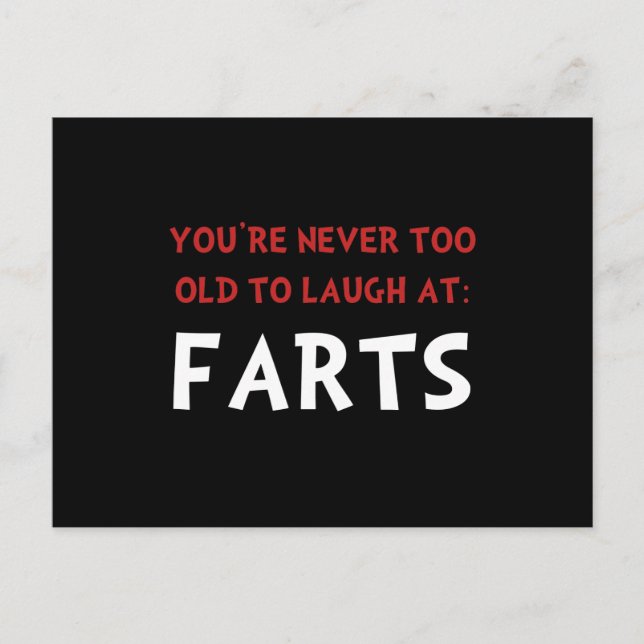 Laugh Farts Vykort (Framsida)