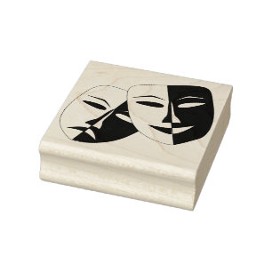 Laugh Gråt nu senare mask Stämpel