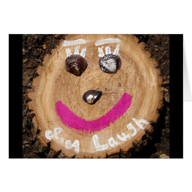 Laugh Hälsningskort (Framsidan Horizontal)