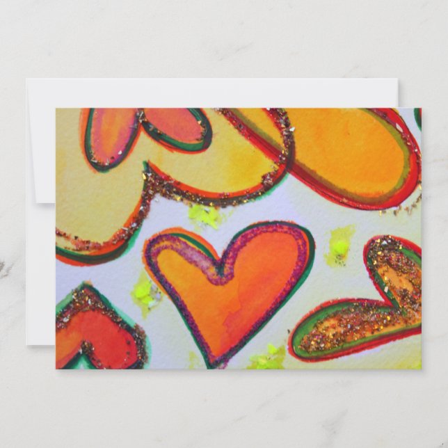 Laugh Hearts Garden Anpassningsbar-inbjudningar el Inbjudningar (Framsida)