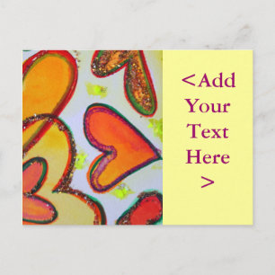Laugh Hearts Garden Postcard Vykort