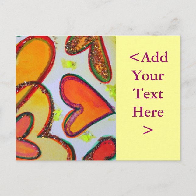 Laugh Hearts Garden Postcard Vykort (Framsida)