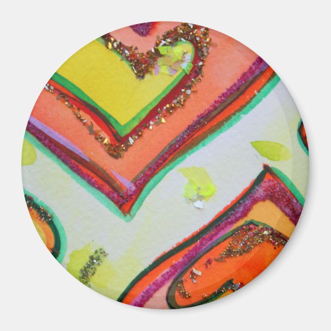 Laugh Hearts Magnet (Framsidan)