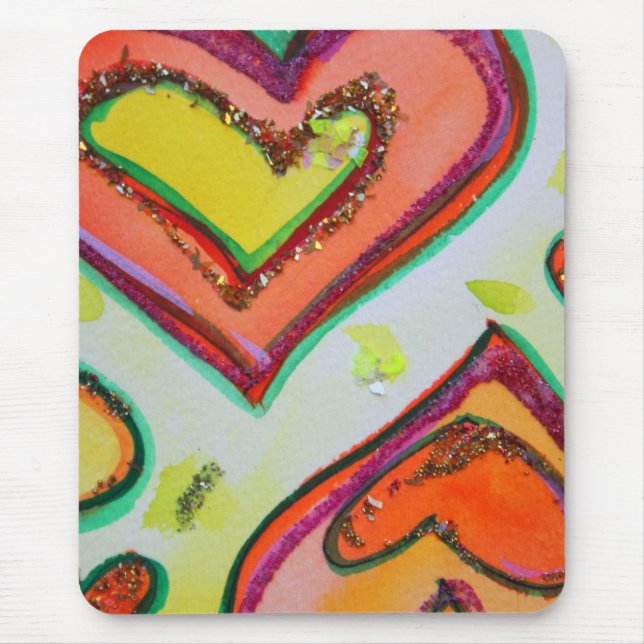 Laugh Hearts Mousepad Musmatta (Framsidan)