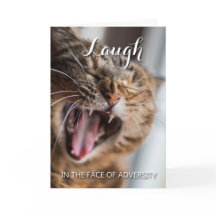 Laugh i ansikte av motgångar