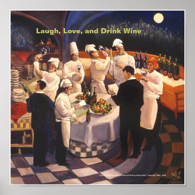 Laugh, Kärlek och Drink Vin från ... Poster (Framsidan)