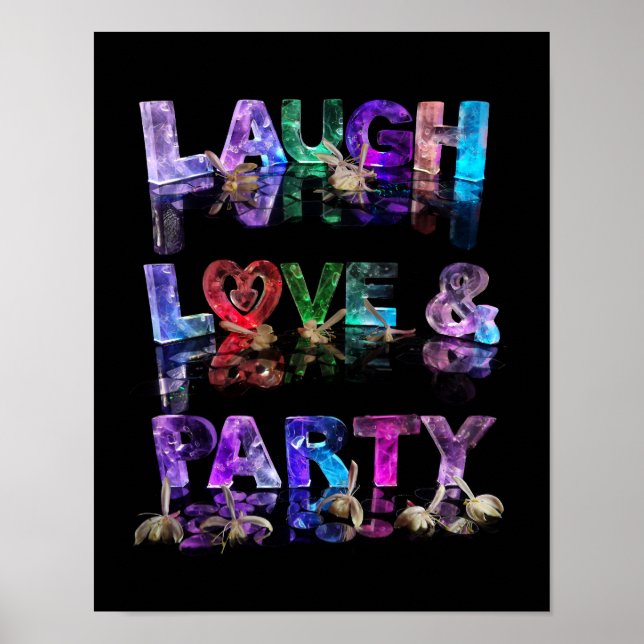 Laugh Kärlek & Party Poster (Framsidan)