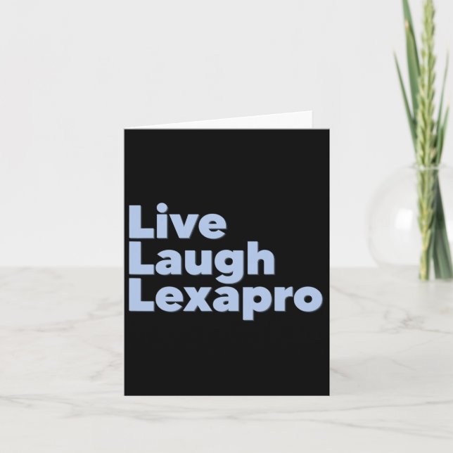 Laugh Lexapro Mental Health Suicide Awareness Kort (Framsida)