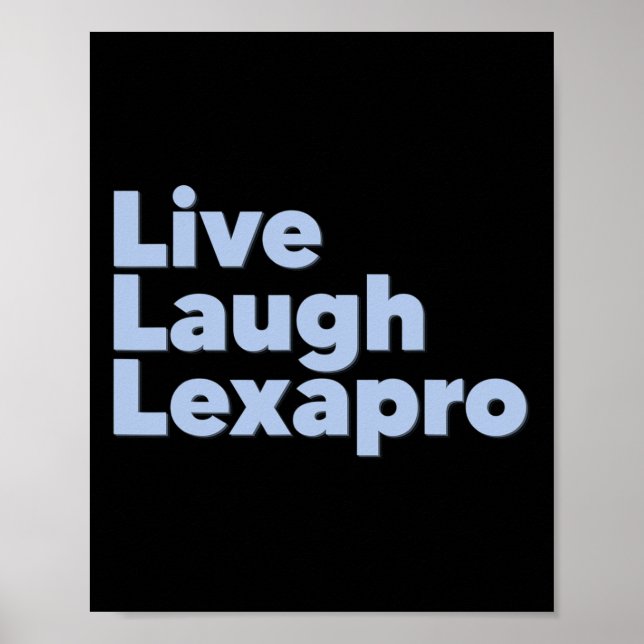 Laugh Lexapro Mental Health Suicide Awareness Poster (Framsidan)