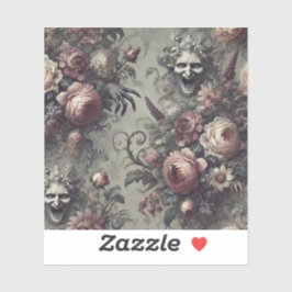 Laugh Linjer - Gothic Blommigt Klistermärken