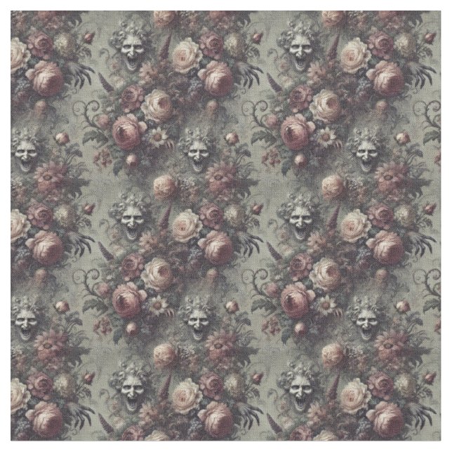 Laugh Linjer - Gothic Dense Tile Tyg (Närbild)