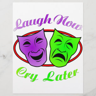 Laugh Now Gråt Senare masker