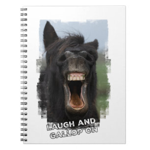 Laugh och Gallop On Anteckningsbok