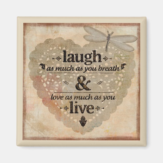 Laugh och Live Magnet (Framsidan)