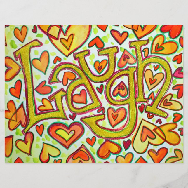 Laugh Ord Flyer och Ralph Waldo Emerson Success (Framsidan)