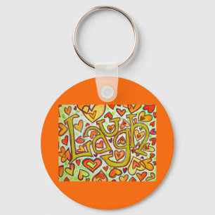 Laugh Ord Glitter Art Painting Keychain (färgning Nyckelring