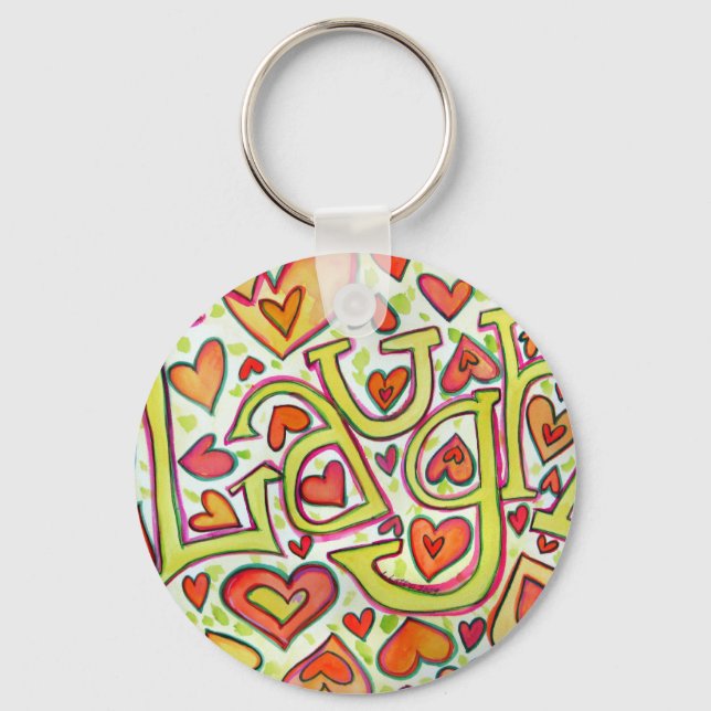 Laugh Ord Keychain Nyckelring (Framsida)