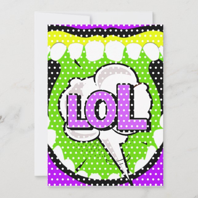 Laugh Out Loud Tack Kort (Framsida)